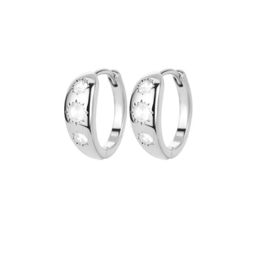 Personality Minimalist Elegant Love Design Inlaid Zircon Ear Ring - Image 6