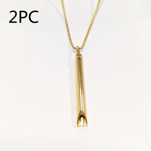 Adjustable Breathing Relieve Pressure Ornament Stainless Steel Decompression Necklace - Image 4