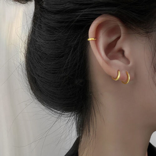 Ear Buckle Hoop Earrings