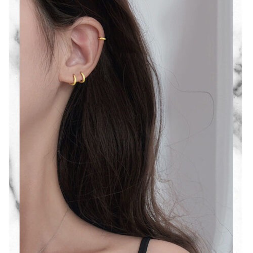 Ear Buckle Hoop Earrings - Image 5