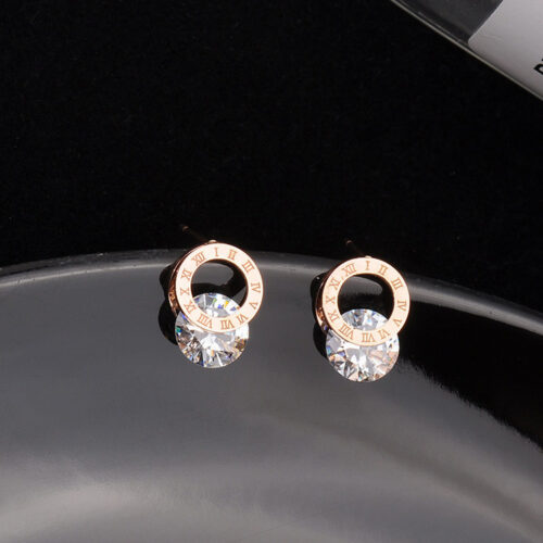 Compact Titanium Steel Earrings