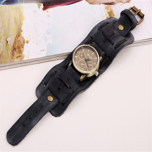 Punk  Cowhide Men's Wrist Watches - Image 6