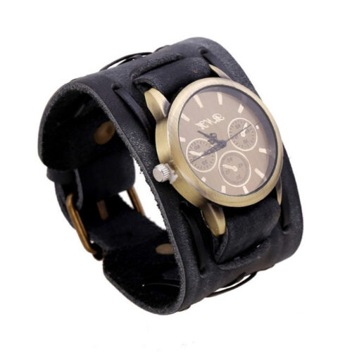 Punk  Cowhide Men's Wrist Watches - Image 3