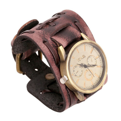 Punk  Cowhide Men's Wrist Watches - Image 2