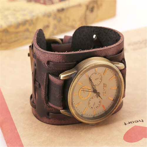 Punk  Cowhide Men's Wrist Watches - Image 5