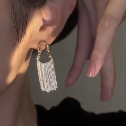 High-grade Tassel Earrings - Image 2