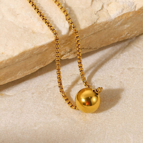 18K Gold Stainless Steel Necklace For Women - Image 3