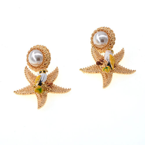 Starfish Pearl Earrings