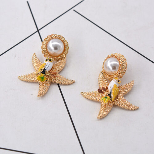 Starfish Pearl Earrings - Image 3