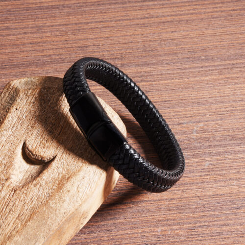 Classic Men Leather Bracelets - Image 3