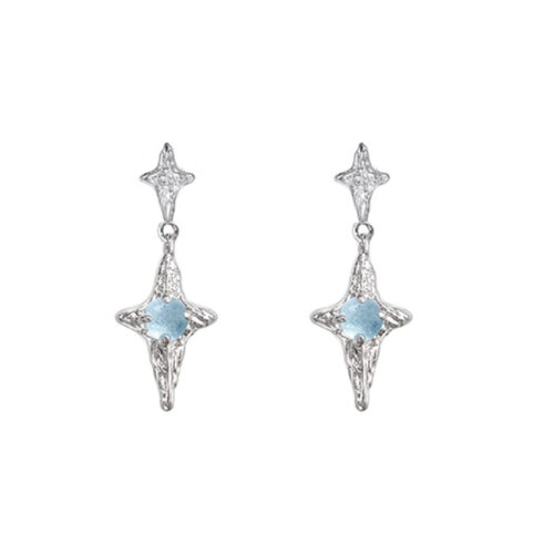 Original Design XINGX Suction Series Cool Ice Blue Asterism Earrings - Image 2