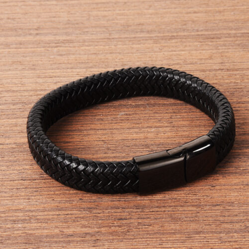 Classic Men Leather Bracelets - Image 4