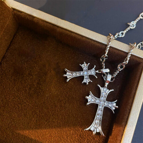 Fashion Jewelry Cross Long Necklace For Women All-match Sweater Chain - Image 7