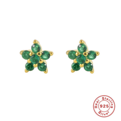 Color Diamond Snowflake Earrings - Image 5