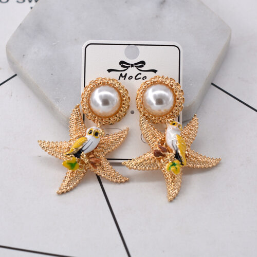 Starfish Pearl Earrings - Image 4