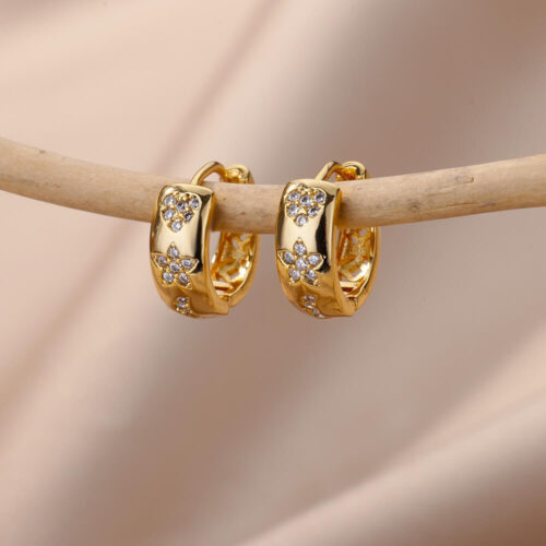 Personality Minimalist Elegant Love Design Inlaid Zircon Ear Ring - Image 7