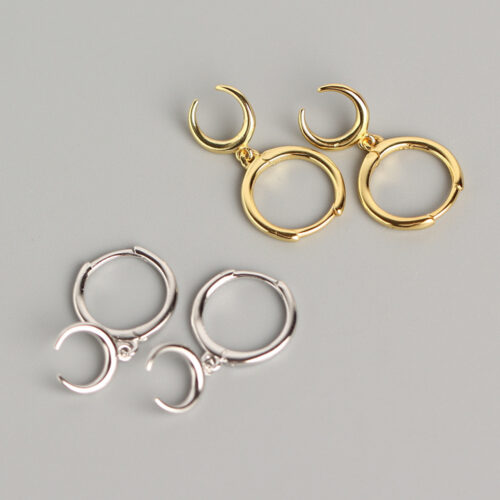 Crescent moon earrings - Image 4