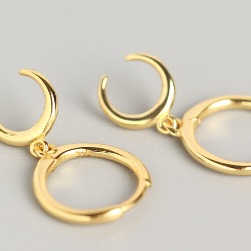 Crescent moon earrings - Image 6