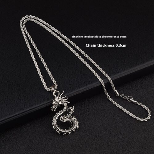 Fashion Necklace Paved Black Color For Men Boy Gifts - Image 3