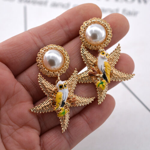 Starfish Pearl Earrings - Image 5