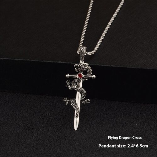 Fashion Necklace Paved Black Color For Men Boy Gifts - Image 2