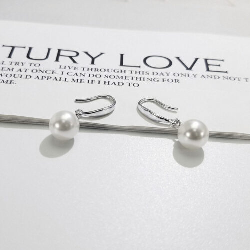 Sterling Silver Pearl Earrings - Image 4