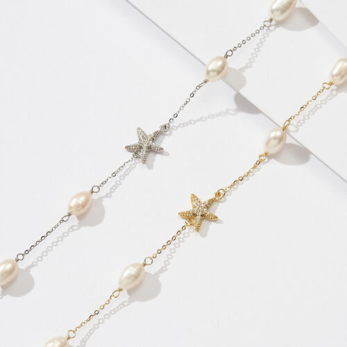 Pearl Starfish Beach Necklace Jewelry Women's Fashion - Image 6