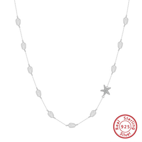 Pearl Starfish Beach Necklace Jewelry Women's Fashion - Image 5