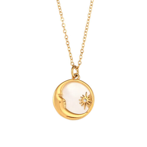 Popular Versatile Shell Moon Necklace - Image 5