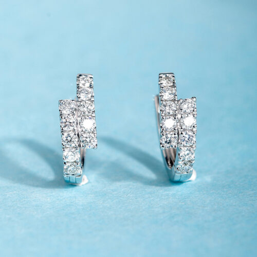 Diamond Ear Clip Female Earrings - Image 2