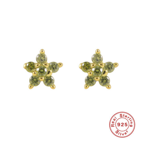 Color Diamond Snowflake Earrings - Image 3