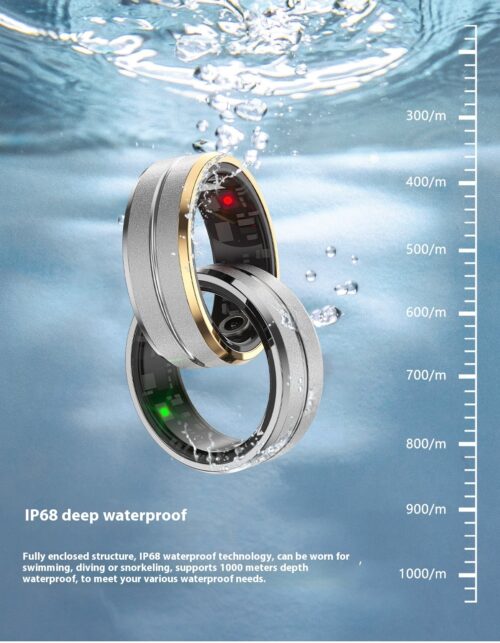 Heart Rate Blood Oxygen Monitoring Multi Sports Modes Waterproof Smart Rings - Image 10