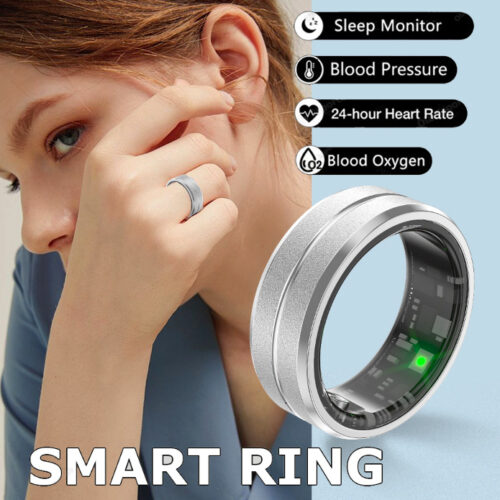 Heart Rate Blood Oxygen Monitoring Multi Sports Modes Waterproof Smart Rings